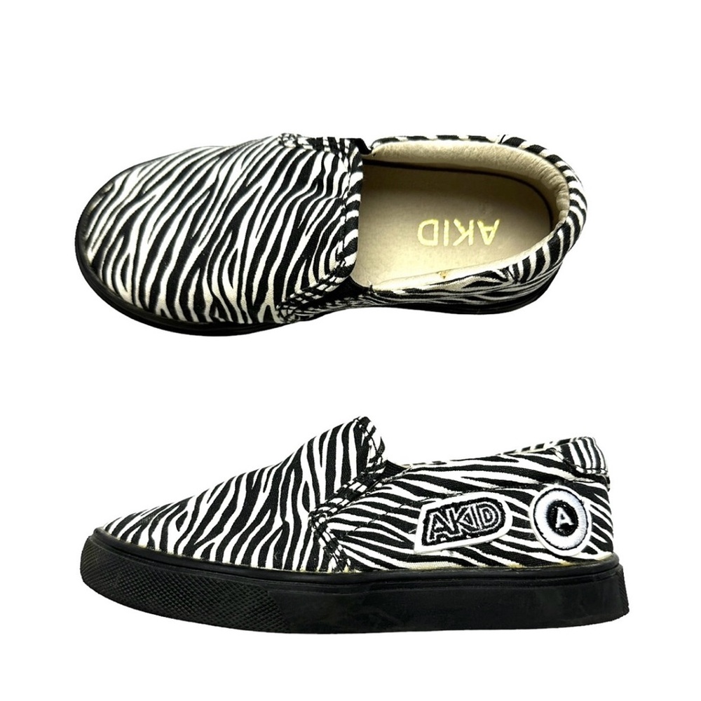 AKID Zebra Slip On Sneakers size 12